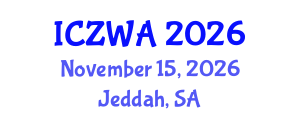 International Conference on Zoology and Wild Animals (ICZWA) November 15, 2026 - Jeddah, Saudi Arabia International Conference on Zoology and Wild Animals (ICZWA) November 15, 2026 - Jeddah, Saudi Arabia