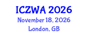 International Conference on Zoology and Wild Animals (ICZWA) November 18, 2026 - London, United Kingdom International Conference on Zoology and Wild Animals (ICZWA) November 18, 2026 - London, United Kingdom