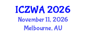 International Conference on Zoology and Wild Animals (ICZWA) November 11, 2026 - Melbourne, Australia International Conference on Zoology and Wild Animals (ICZWA) November 11, 2026 - Melbourne, Australia