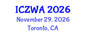 International Conference on Zoology and Wild Animals (ICZWA) November 29, 2026 - Toronto, Canada International Conference on Zoology and Wild Animals (ICZWA) November 29, 2026 - Toronto, Canada