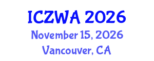 International Conference on Zoology and Wild Animals (ICZWA) November 15, 2026 - Vancouver, Canada International Conference on Zoology and Wild Animals (ICZWA) November 15, 2026 - Vancouver, Canada