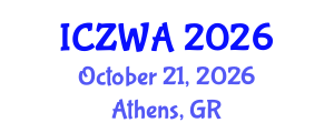 International Conference on Zoology and Wild Animals (ICZWA) October 21, 2026 - Athens, Greece International Conference on Zoology and Wild Animals (ICZWA) October 21, 2026 - Athens, Greece
