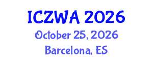 International Conference on Zoology and Wild Animals (ICZWA) October 25, 2026 - Barcelona, Spain International Conference on Zoology and Wild Animals (ICZWA) October 25, 2026 - Barcelona, Spain