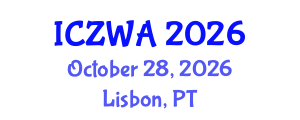 International Conference on Zoology and Wild Animals (ICZWA) October 28, 2026 - Lisbon, Portugal International Conference on Zoology and Wild Animals (ICZWA) October 28, 2026 - Lisbon, Portugal