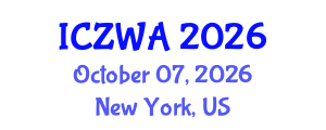 International Conference on Zoology and Wild Animals (ICZWA) October 07, 2026 - New York, United States International Conference on Zoology and Wild Animals (ICZWA) October 07, 2026 - New York, United States