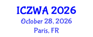 International Conference on Zoology and Wild Animals (ICZWA) October 28, 2026 - Paris, France International Conference on Zoology and Wild Animals (ICZWA) October 28, 2026 - Paris, France