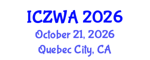 International Conference on Zoology and Wild Animals (ICZWA) October 21, 2026 - Quebec City, Canada International Conference on Zoology and Wild Animals (ICZWA) October 21, 2026 - Quebec City, Canada
