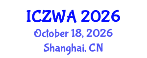 International Conference on Zoology and Wild Animals (ICZWA) October 18, 2026 - Shanghai, China