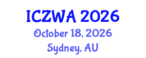International Conference on Zoology and Wild Animals (ICZWA) October 18, 2026 - Sydney, Australia International Conference on Zoology and Wild Animals (ICZWA) October 18, 2026 - Sydney, Australia