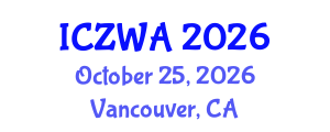 International Conference on Zoology and Wild Animals (ICZWA) October 25, 2026 - Vancouver, Canada International Conference on Zoology and Wild Animals (ICZWA) October 25, 2026 - Vancouver, Canada