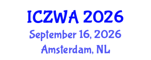 International Conference on Zoology and Wild Animals (ICZWA) September 16, 2026 - Amsterdam, Netherlands International Conference on Zoology and Wild Animals (ICZWA) September 16, 2026 - Amsterdam, Netherlands