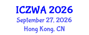 International Conference on Zoology and Wild Animals (ICZWA) September 27, 2026 - Hong Kong, China International Conference on Zoology and Wild Animals (ICZWA) September 27, 2026 - Hong Kong, China