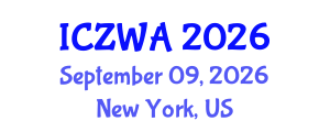 International Conference on Zoology and Wild Animals (ICZWA) September 09, 2026 - New York, United States International Conference on Zoology and Wild Animals (ICZWA) September 09, 2026 - New York, United States