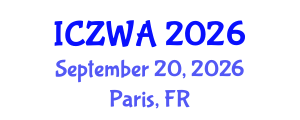 International Conference on Zoology and Wild Animals (ICZWA) September 20, 2026 - Paris, France International Conference on Zoology and Wild Animals (ICZWA) September 20, 2026 - Paris, France