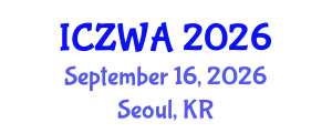 International Conference on Zoology and Wild Animals (ICZWA) September 16, 2026 - Seoul, Republic of Korea International Conference on Zoology and Wild Animals (ICZWA) September 16, 2026 - Seoul, Republic of Korea