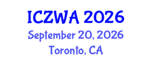 International Conference on Zoology and Wild Animals (ICZWA) September 20, 2026 - Toronto, Canada International Conference on Zoology and Wild Animals (ICZWA) September 20, 2026 - Toronto, Canada