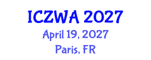 International Conference on Zoology and Wild Animals (ICZWA) April 19, 2027 - Paris, France International Conference on Zoology and Wild Animals (ICZWA) April 19, 2027 - Paris, France