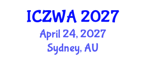 International Conference on Zoology and Wild Animals (ICZWA) April 24, 2027 - Sydney, Australia International Conference on Zoology and Wild Animals (ICZWA) April 24, 2027 - Sydney, Australia