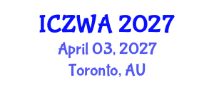 International Conference on Zoology and Wild Animals (ICZWA) April 03, 2027 - Toronto, Australia International Conference on Zoology and Wild Animals (ICZWA) April 03, 2027 - Toronto, Australia