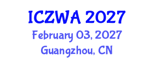 International Conference on Zoology and Wild Animals (ICZWA) February 03, 2027 - Guangzhou, China International Conference on Zoology and Wild Animals (ICZWA) February 03, 2027 - Guangzhou, China