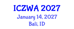 International Conference on Zoology and Wild Animals (ICZWA) January 14, 2027 - Bali, Indonesia International Conference on Zoology and Wild Animals (ICZWA) January 14, 2027 - Bali, Indonesia