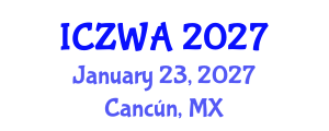 International Conference on Zoology and Wild Animals (ICZWA) January 23, 2027 - Cancún, Mexico International Conference on Zoology and Wild Animals (ICZWA) January 23, 2027 - Cancún, Mexico