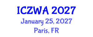 International Conference on Zoology and Wild Animals (ICZWA) January 25, 2027 - Paris, France International Conference on Zoology and Wild Animals (ICZWA) January 25, 2027 - Paris, France