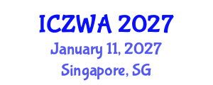International Conference on Zoology and Wild Animals (ICZWA) January 11, 2027 - Singapore, Singapore International Conference on Zoology and Wild Animals (ICZWA) January 11, 2027 - Singapore, Singapore