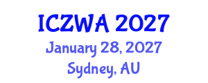 International Conference on Zoology and Wild Animals (ICZWA) January 28, 2027 - Sydney, Australia International Conference on Zoology and Wild Animals (ICZWA) January 28, 2027 - Sydney, Australia