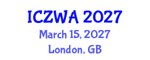 International Conference on Zoology and Wild Animals (ICZWA) March 15, 2027 - London, United Kingdom International Conference on Zoology and Wild Animals (ICZWA) March 15, 2027 - London, United Kingdom