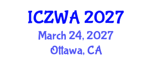 International Conference on Zoology and Wild Animals (ICZWA) March 24, 2027 - Ottawa, Canada International Conference on Zoology and Wild Animals (ICZWA) March 24, 2027 - Ottawa, Canada