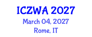 International Conference on Zoology and Wild Animals (ICZWA) March 04, 2027 - Rome, Italy International Conference on Zoology and Wild Animals (ICZWA) March 04, 2027 - Rome, Italy