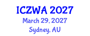 International Conference on Zoology and Wild Animals (ICZWA) March 29, 2027 - Sydney, Australia International Conference on Zoology and Wild Animals (ICZWA) March 29, 2027 - Sydney, Australia