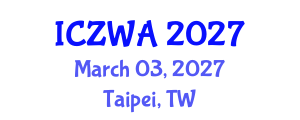 International Conference on Zoology and Wild Animals (ICZWA) March 03, 2027 - Taipei, Taiwan International Conference on Zoology and Wild Animals (ICZWA) March 03, 2027 - Taipei, Taiwan