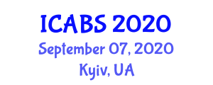 International Congress on Applied Biological Sciences (ICABS) September 07, 2020 - Kyiv, Ukraine