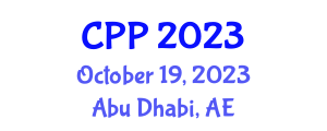 International Congress on Cardiac Problems in Pregnancy (CPP) October 19, 2023 - Abu Dhabi, United Arab Emirates International Congress on Cardiac Problems in Pregnancy (CPP) October 19, 2023 - Abu Dhabi, United Arab Emirates