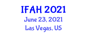 International Forum on Advancements in Healthcare (IFAH) June 23, 2021 - Las Vegas, United States