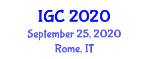 International GoGreen Conference (IGC) September 25, 2020 - Rome, Italy