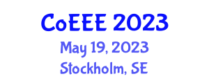 International Joint Conference on Energy and Environmental Engineering (CoEEE) May 19, 2023 - Stockholm, Sweden