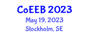 International Joint Conference on Environmental Engineering and Biotechnology (CoEEB) May 19, 2023 - Stockholm, Sweden