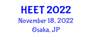 International Symposium on Hydrogen Energy and Energy Technologies (HEET) November 18, 2022 - Osaka, Japan