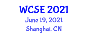 International Workshop on Computer Science and Engineering (WCSE) June 19, 2021 - Shanghai, China