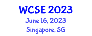 International Workshop on Computer Science and Engineering (WCSE) June 16, 2023 - Singapore, Singapore