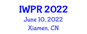 International Workshop on Pattern Recognition (IWPR) June 10, 2022 - Xiamen, China