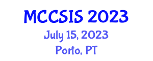 Multi Conference on Computer Science and Information Systems (MCCSIS) July 15, 2023 - Porto, Portugal