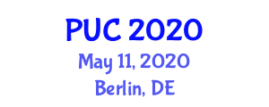 Pharmaceuticals Utilitarian Conferences (PUC) May 11, 2020 - Berlin, Germany
