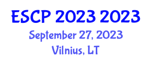 Scientific Conference (ESCP 2023) September 27, 2023 - Vilnius, Republic of Lithuania