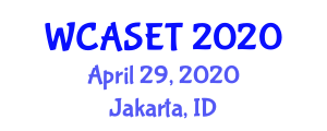 World Conference on Applied Science Engineering and Technology (WCASET) April 29, 2020 - Jakarta, Indonesia