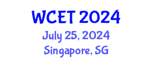 World Conference on Education and Training (WCET) July 25, 2024 - Singapore, Singapore