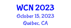 World Congress of Neurology (WCN) October 15, 2023 - Québec, Canada